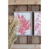 Coral Wall Art 16.5"H Red Distressed Wood Frames Tropical Design, Set of Four by Kalalou - 3 of 3