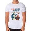 Red White Barbeque Men's George Washington 4th of July Funny T-Shirt - 2 of 4