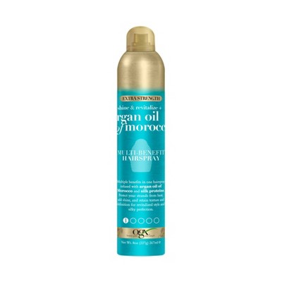 OGX Argan Oil of Morocco Extra Strength Multi-Benefit Heat Protection Hairspray - 8 fl oz