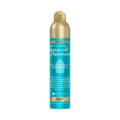 OGX Argan Oil of Morocco Extra Strength Multi-Benefit Heat Protection Hairspray - 8 fl oz