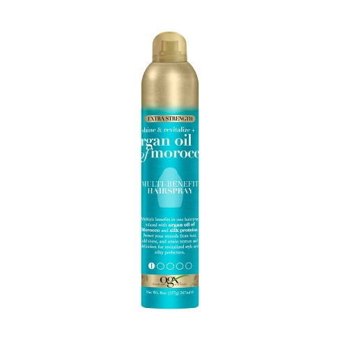 OGX Argan Oil of Morocco Extra Strength Multi-Benefit Heat Protection Hairspray - 8 fl oz - image 1 of 3