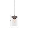 Toltec Lighting Nouvelle 1 - Light Pendant in  Graphite with 4" Square Clear Bubble Shade - 2 of 2