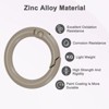 Unique Bargains Metal Spring O Rings Zinc Alloy Durable Multipurpose Lightweight Buckle 5/8 Inch - 2 of 4