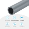 Unique Bargains Water Plumb DIY Crafts High Impact Rigid Round Pipes 8" Length ID 0.65" OD 0.87" Light Grey - 3 of 4