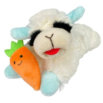 Multipet Easter Lamb Chop with Carrot Dog Toy - 8&#34;