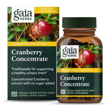 Gaia Herbs Cranberry Concentrate - Helps Maintain Urinary Tract Health - 60 Vegan Liquid Phyto-Capsules