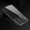Reiko iPhone X Hard Glass Design TPU Case with Night Skyline Design in Black - 2 of 4