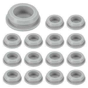 Unique Bargains Rubber Corrosion-Resistant Silicone Snap-in Locking Hole Plugs Gray - 1 of 4