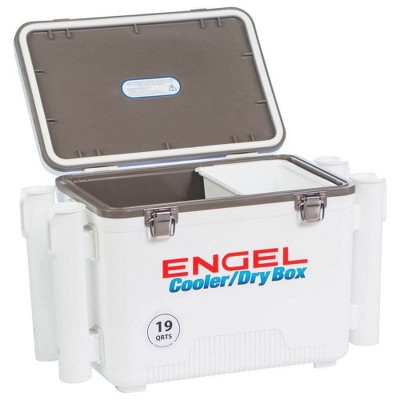 cooler with fishing pole holders
