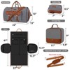 Generic Garment Duffle Bag for Travel - Convertible Carry on Garment Duffel Travel Bag for Women Large Weekender Bag - 4 of 4