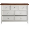 Grungis 7-Drawer Dresser with Storage,Minimalist Farmhouse Chest of Drawers Closet Organizers for Bedroom Living Room - 4 of 4