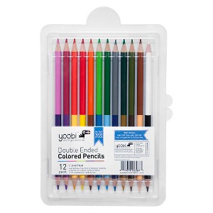 Yoobi Double-Ended Colored Pencils - Multicolor, 12pk