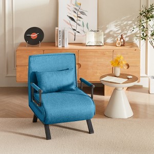 Aortzio Folding Sofa Bed Sleeper Armchair Lounge Couch 6 Position Home Furniture - 1 of 4