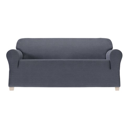 Stretch pique 2 outlet seat sleeper sofa slipcover