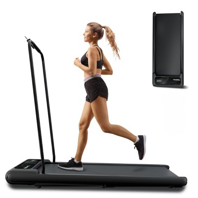 SEVOBAL Folding Walking Pad with Handle Incline 2.5HP Walking Pad Portable Under Desk Space Saver Treadmill for Office Home, Black, 43.5"*18"*37.8"