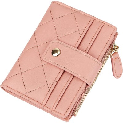 FATMOON Women’s Bifold Leather Wallet with Zip Coin Pocket - Easy to Use Card Holder for Credit Cards, ID, Cash & Coins