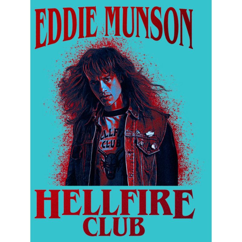 Girl's Stranger Things Hellfire Club Eddie Munson T-Shirt, 2 of 5