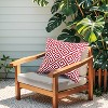 2 Pack Outdoor Throw Pillows, Waterproof & Fade-Resistant Patio Cushions for Garden, 18x18 Inch, RED - 3 of 4