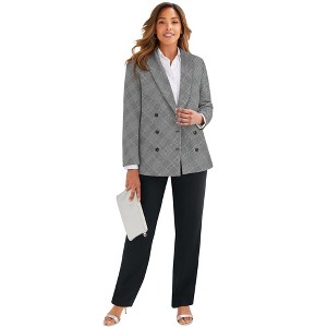 Jessica London 2-Piece Double-Breasted Pantsuit - 1 of 3