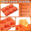 JDICTION 2 Pack Silicone Pumpkin Molds for Baking, Pumpkin Shaped Cake, Muffin, Cupcake, Chocolate Bomb, Wax Melt & Soap Making - 3 of 4
