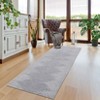 2x6 Hallway Runner Rug Low Pile Machine Washable Rugs Modern Stripe Geometric Foldable Minimalistic Carpet with Rubber Backing for Entryway Hallway - 4 of 4