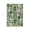 Green And Fern Green Geometric Washable Indoor Outdoor Area Rug - 3 of 4