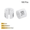 Unique Bargains Convenient removal and reusability Clothes Hanger Markers 160 Pcs - 3 of 4