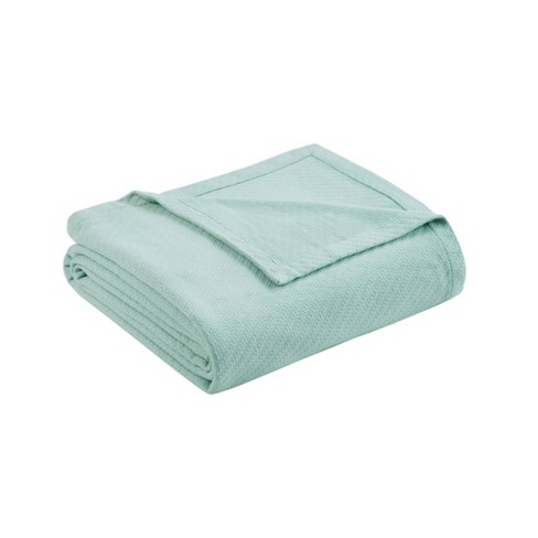 Seafoam green throw discount blanket