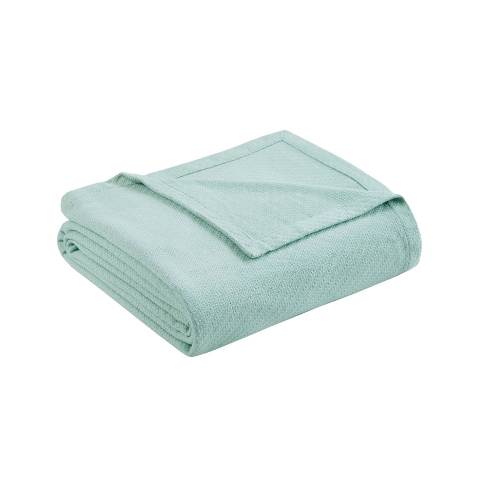 UPC 675716620103 product image for Bed Blanket Liquid Cotton Twin Seafoam | upcitemdb.com