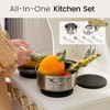 Play Kitchen with Enhanced Storage - Modern Wooden Toy Kitchen with Stove, Sink Accessories - 3 of 4