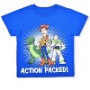 Disney Boy's 4-Pack Toy Story Short Sleeve Shirt Set, Yellow Blue, Green and Gray / Size 2T - 4 of 4