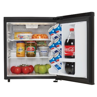 Danby 1.7 cu. ft. Black Compact Refrigerator with Glass Shelves