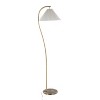 Cassis 65" Glam/Art Deco Floor Lamp in Gold Metal and White Pleated Shade by LumiSource - 3 of 4