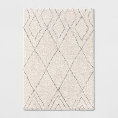 Diamond Patterned Shag Woven Rug - Threshold™