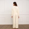 Women's Cream Long Sleeve Tee and Pants Pajama Set - Cupshe - 3 of 4