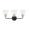 Millennium Lighting Cameron 3 - Light Vanity in  Matte Black/Modern Gold - 2 of 3