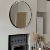 Spassway 28"H x 28"W Round Versatile Decorative Aluminum Alloy Mirror Art Designs for Living Room Bedroom Entryway Office Home Black/Gold Available - 3 of 4