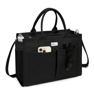 Generic Heavy-Duty Canvas Bag for Women, Adjustable Crossbody Handbag with 9 Pockets - 1 of 4