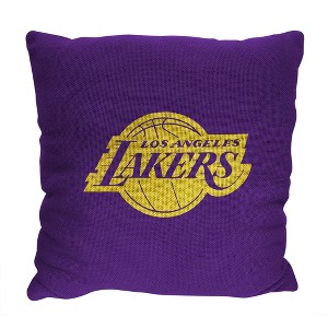 14"x14" NBA Los Angeles Lakers Invert Double Sided Jacquard Decorative Pillow - 2pk - 1 of 4