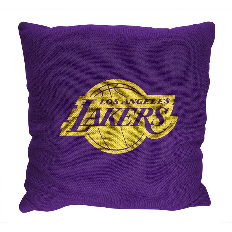 14&#34;x14&#34; NBA Los Angeles Lakers Invert Double Sided Jacquard Decorative Pillow - 2pk, 1 of 5