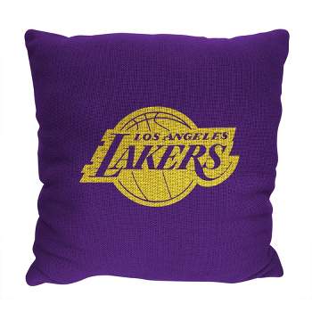 14"x14" NBA Los Angeles Lakers Invert Double Sided Jacquard Decorative Pillow - 2pk