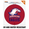 American University Eagles Logo Automotive Car Window Locker Circle Bumper Sticker - 2 of 4