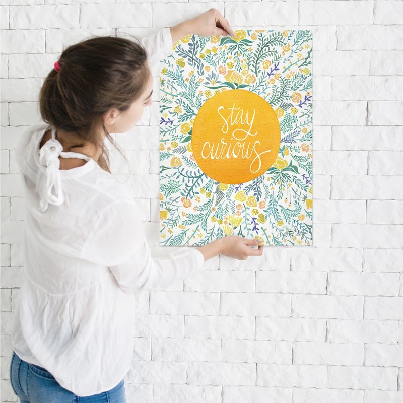 Americanflat Motivational Stay Curious Yellow By Cat Coquillette Poster Art Print, 3 of 9