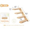 Wall Cat Tree for Climbing, 1PC Four-Step Cat Climber Shelf with Jute Scratcher Rope, Space-Saving Cat Shelf - 4 of 4