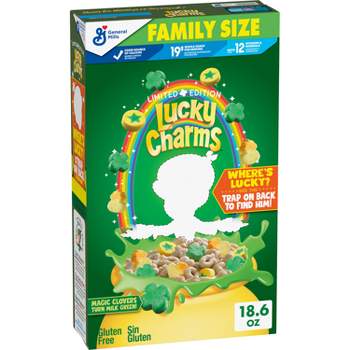 Lucky Charms Saint Patrick's Day Family Size Cereal - 18.6 oz
