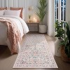 Acekool Boho Floral Washable Rug - Soft Low Pile Non-Slip Area Rug - 3 of 4