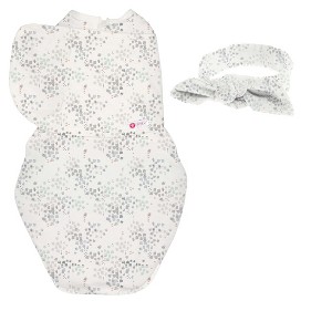 embe Newborn Swaddle Wrap and Bow Headband Set (0-3 months) - 1 of 2