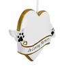 Polarx 3.25 In Pets R.I.P. Memorial Christmas Tree Ornament , Bereavement Angle Wings Paw Prints (1PC) - 4 of 4