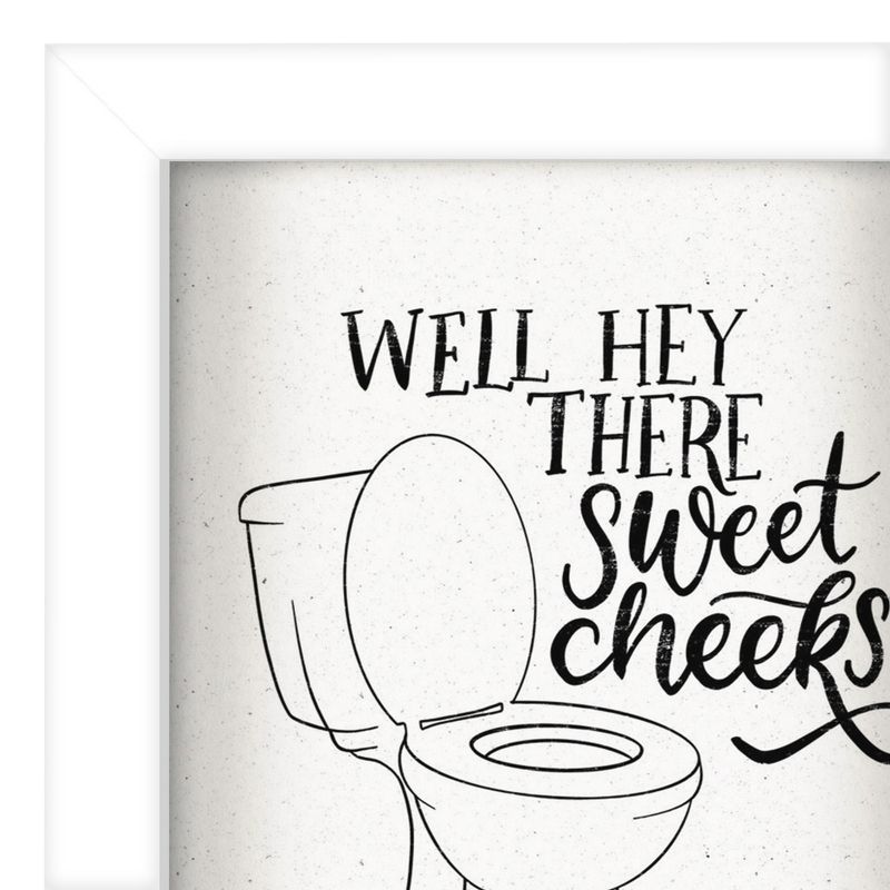 Americanflat Minimalist Motivational Well Hey There Sweet Cheeks' By Wild Apple Shadow Box Framed Wall Art Home Decor, 4 of 9