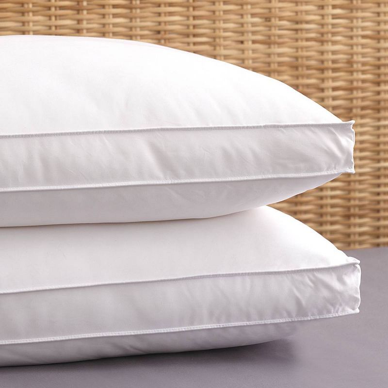 2pk Allergen Barrier Bed Pillow with 2" Gusset - PureShield, 1 of 6